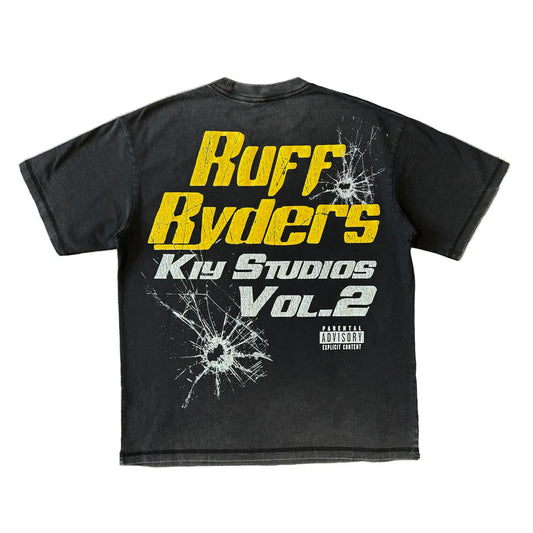 KIY Studios X Ruff Ryders "Shattered Vol.2" Vintage Black Tee
